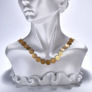 Golden Disc Necklace