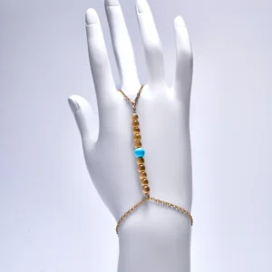 Turquoise Hand Chain Bracelet