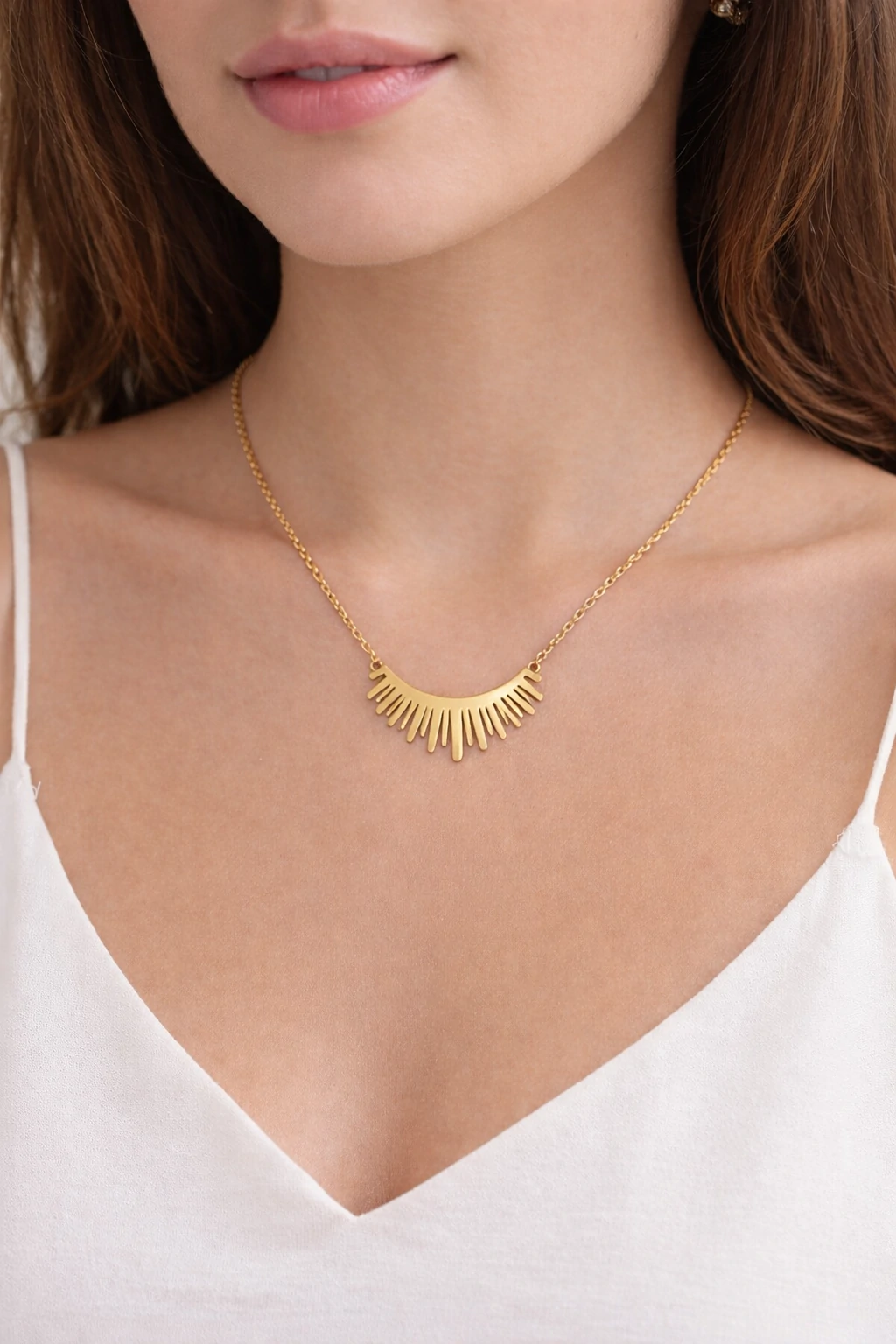 Golden Sunray Necklace