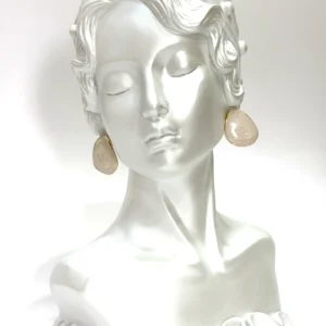 Graceful Tear Drop Pearl Stud Earrings