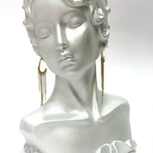 Luxe Chain Cascade Hoop Earrings