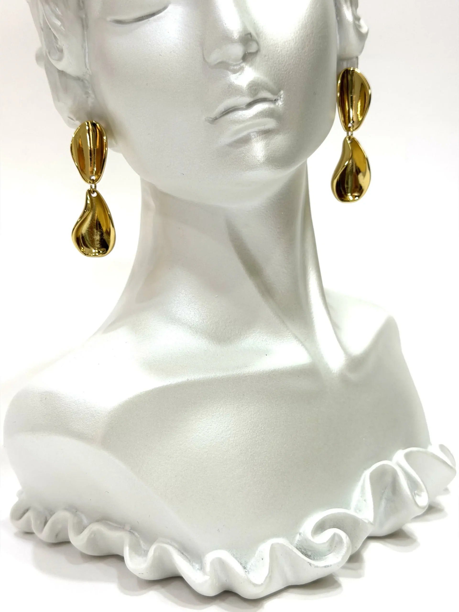 Luxe Gold Drop Statement Earrings