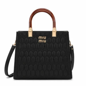 Miu Miu Quilted Leather Top Handle Bag
