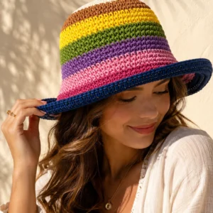 Rainbow Breeze Summer Hat