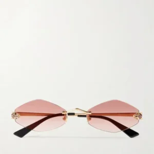 Miu Miu Frameless Geometric Sunglasses – Limited Pink Edition