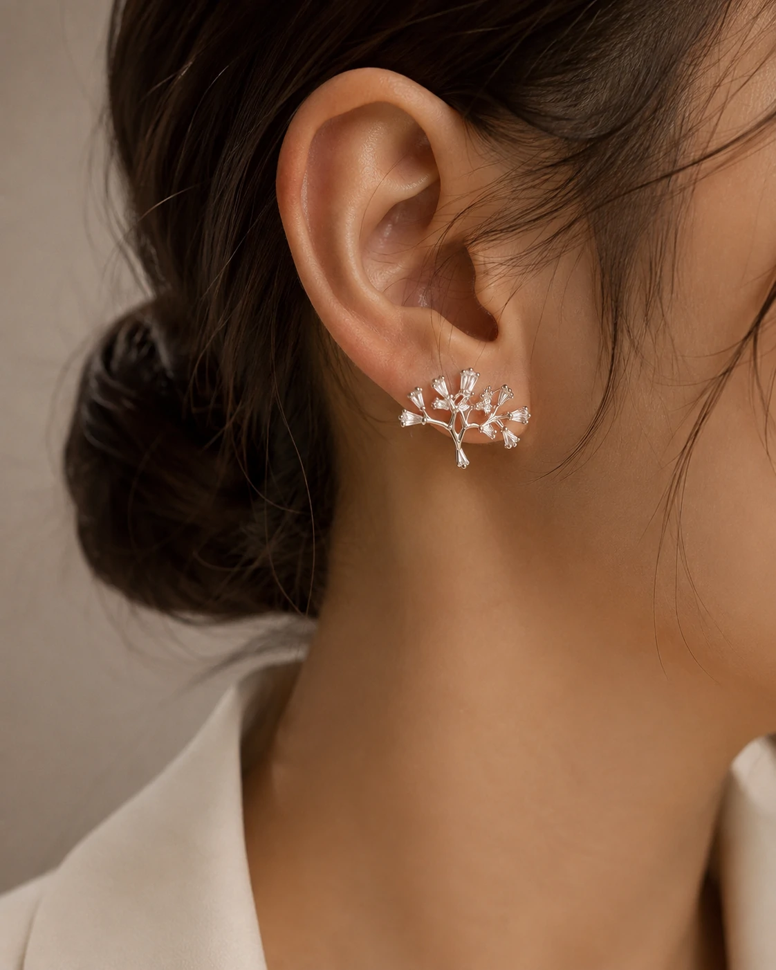 Silver Bloom Earrings