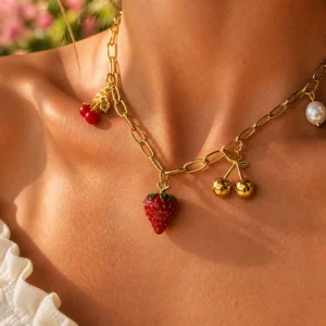 Sweet Summer Fruit Necklace